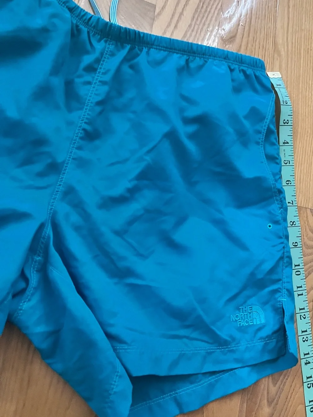 The North Face womens running shorts size medium green